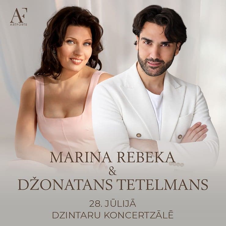Marina Rebeka un Džonatans Tetelmans