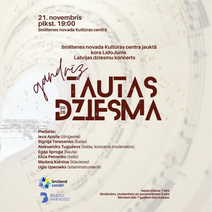 Kora "LidoJums" Latvijas dziesmu koncerts "Gandrīz tautasdziesma"