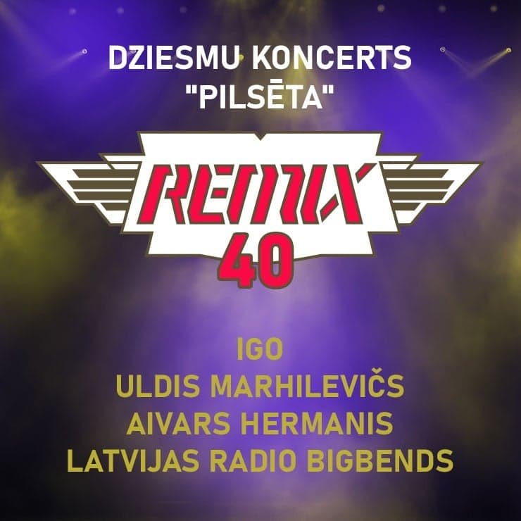 REMIX 40 gadu jubilejas koncerts kopā ar Latvijas Radio bigbendu