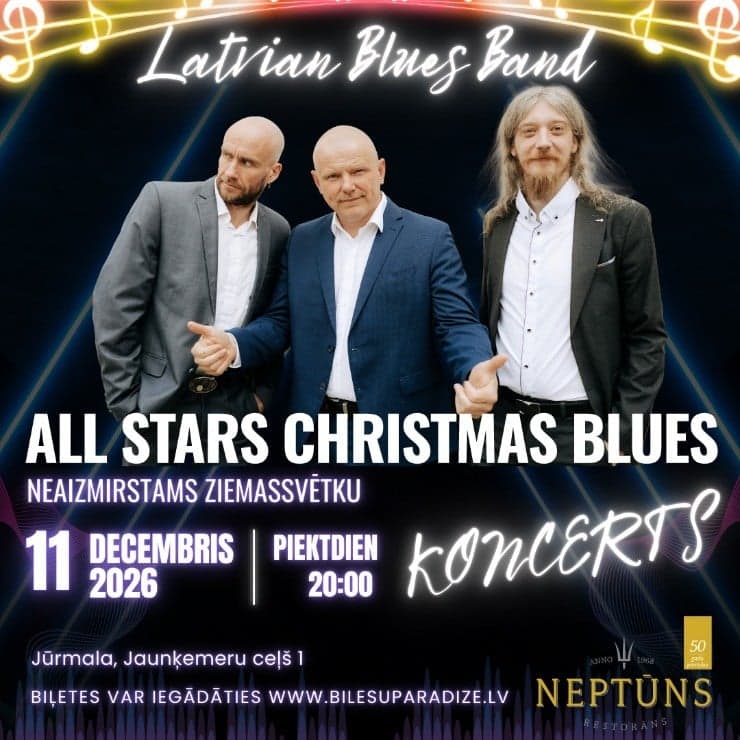 All Star Christmas Blues – neaizmirstams Ziemassvētku koncerts restorānā Neptūns