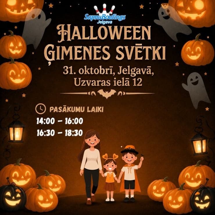 HALLOWEEN ĢIMENES SVĒTKI JELGAVĀ