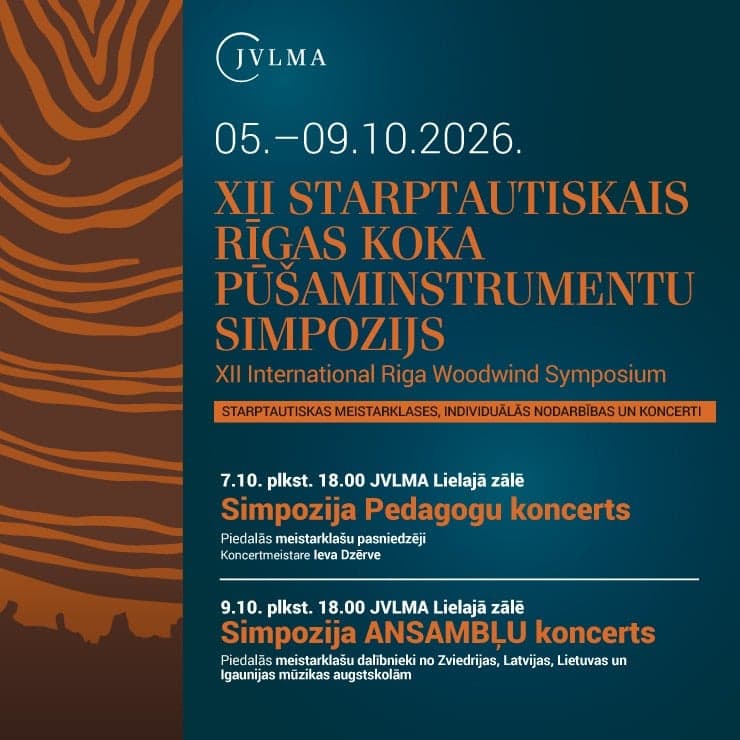 XII starptautiskā Rīgas Koka pūšaminstrumentu simpozijs