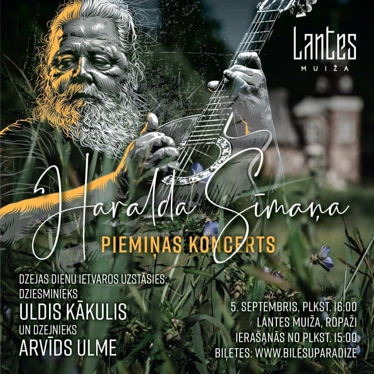Haralda Sīmaņa piemiņas koncerts Lantes muižā
