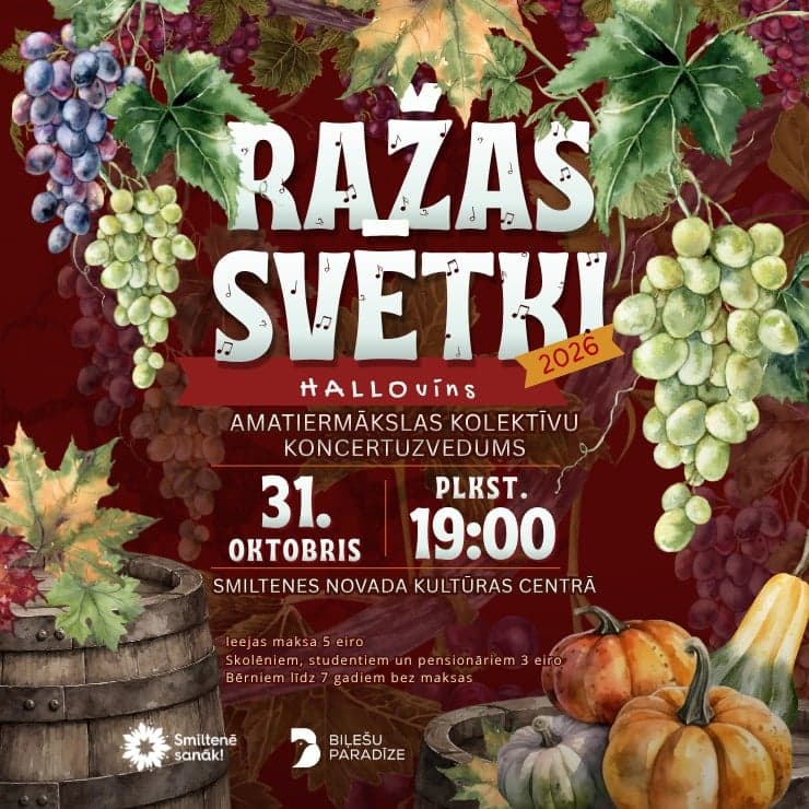Smiltenes amatiermākslas kolektīvu koncertuzvedums “Ražas svētki – HALLOvīns”