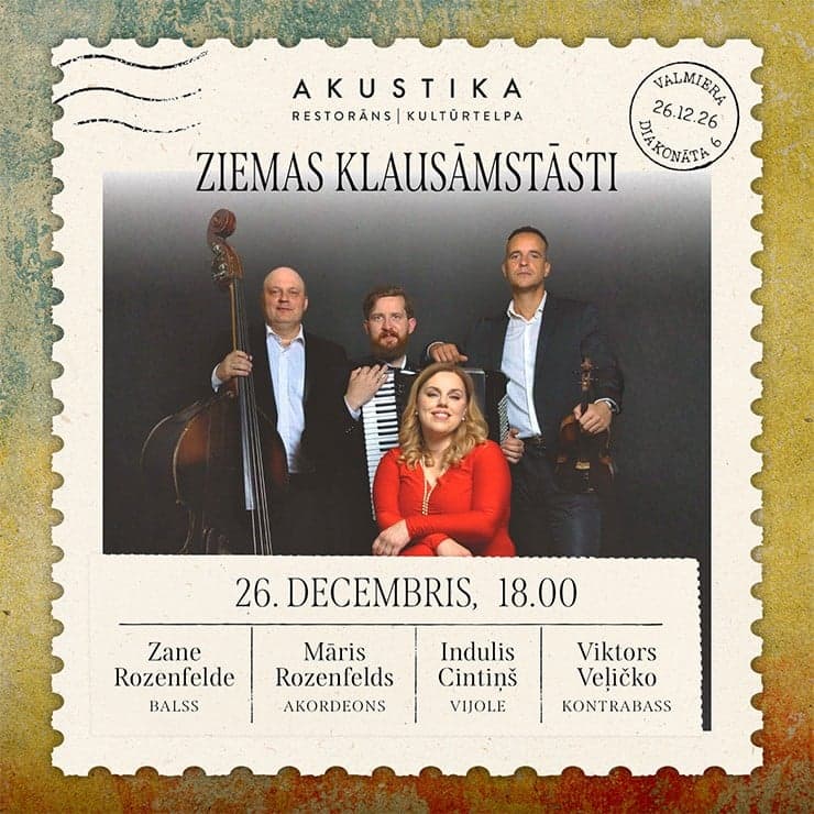 Duets Mediante un draugi | ZIEMAS KLAUSĀMSTĀSTI | kultūrtelpā AKUSTIKA, Valmierā