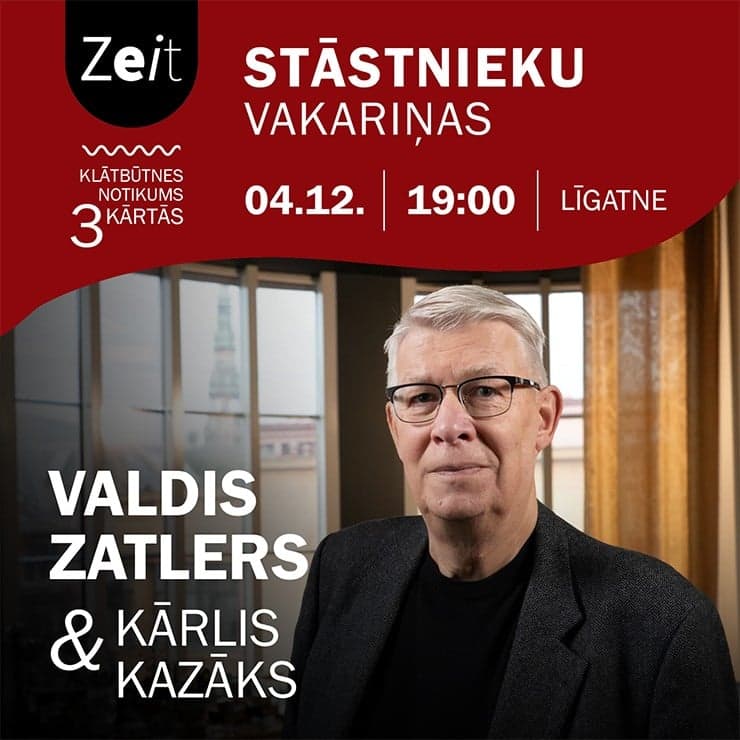 VALDIS ZATLERS UN KĀRLIS KAZĀKS | Stāstnieku vakariņas