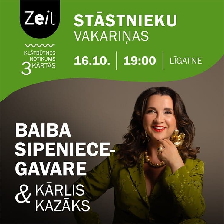 STĀSTNIEKU VAKARIŅAS | Baiba Sipeniece-Gavare un Kārlis Kazāks
