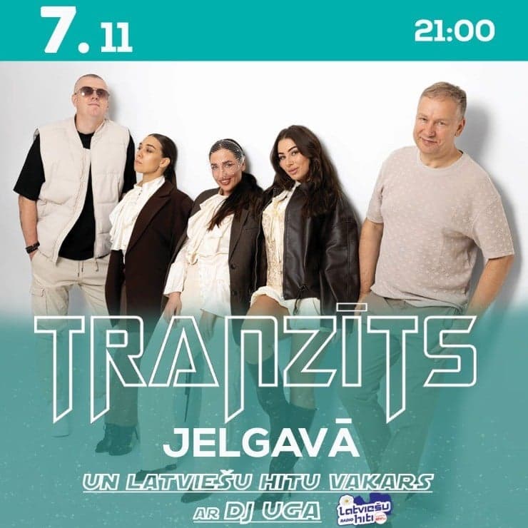 Grupas Tranzīts koncerts un Latviešu hitu ballīte Jelgavā