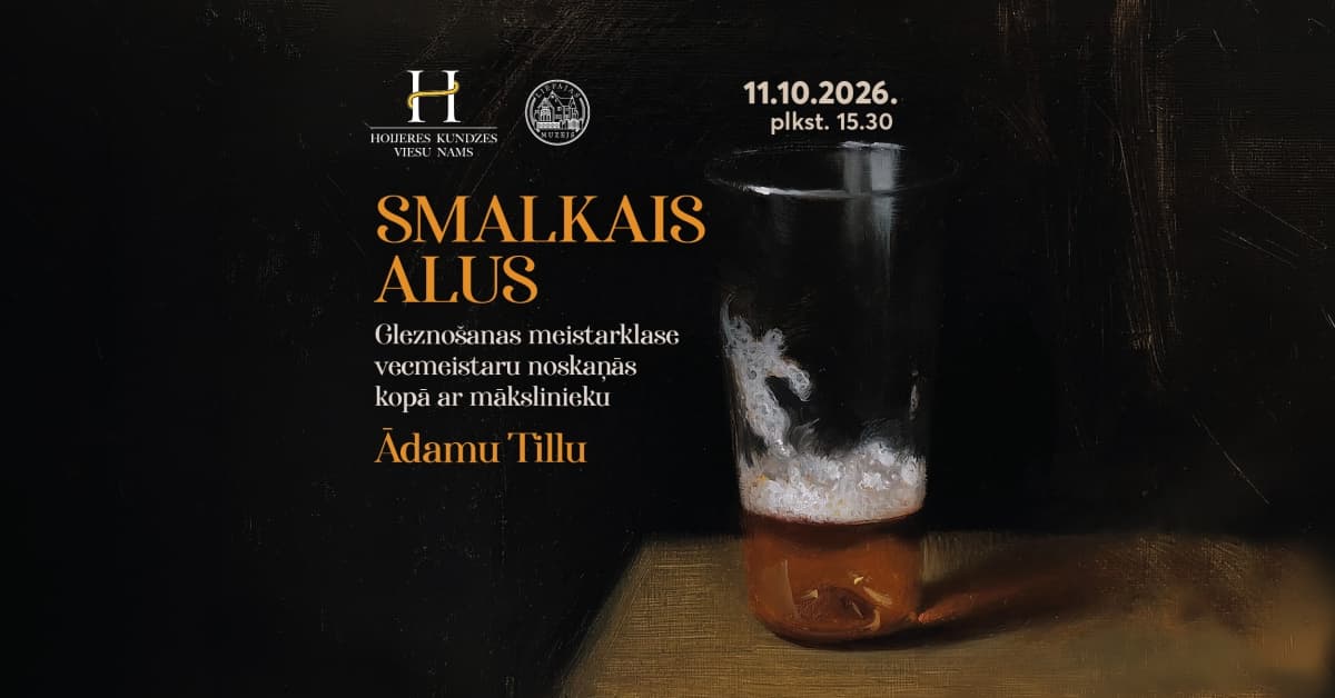 Gleznošanas meistarklase “SMALKAIS ALUS” ar Ādamu Tillu