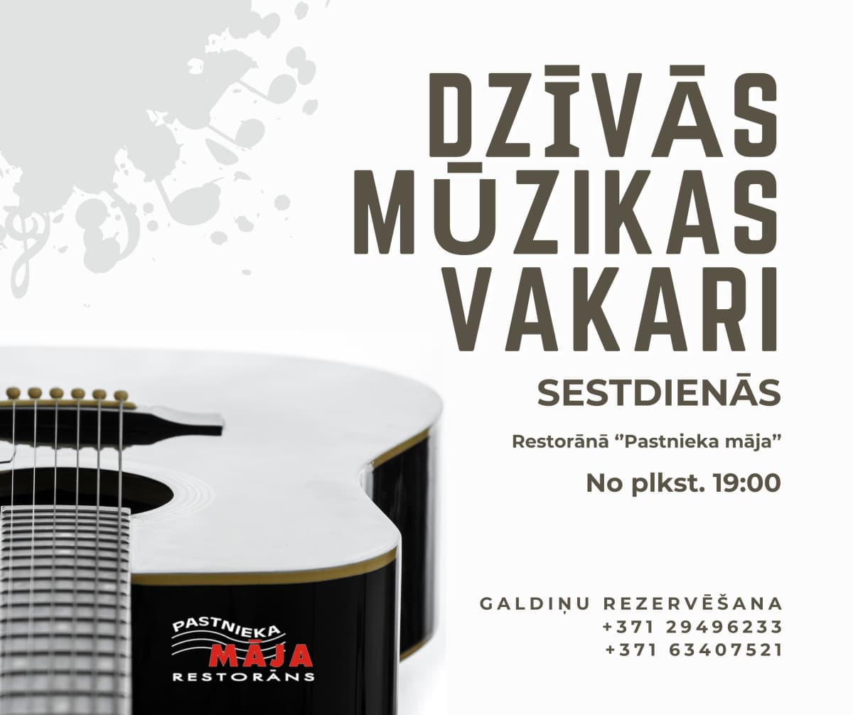Dzīvās mūzikas vakars!