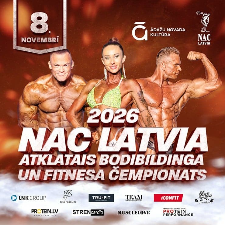 2026 NAC Latvia Atklātais Bodibildinga Cempionāts