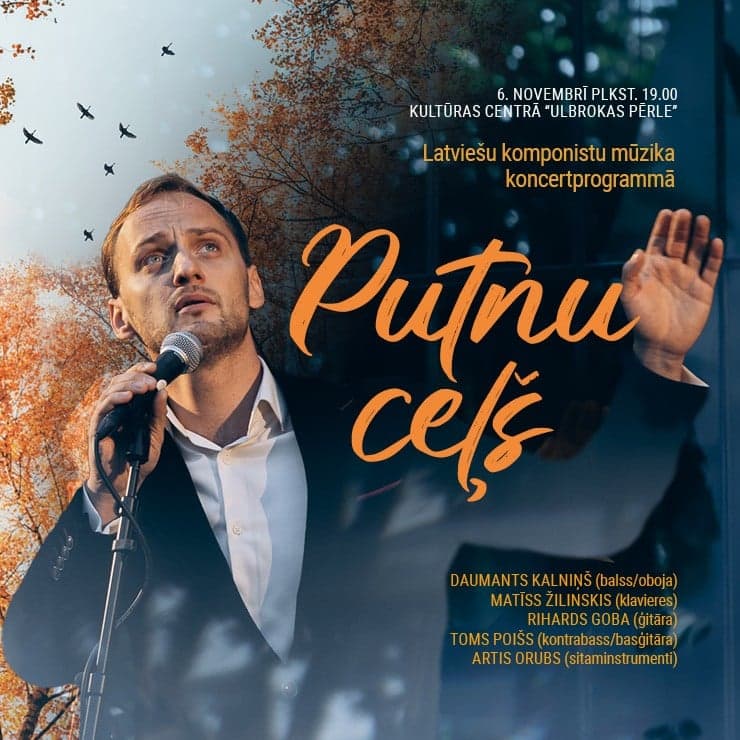Daumants Kalniņš koncertā “Putnu ceļš”