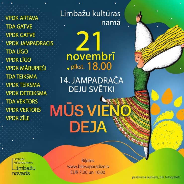 14. Jampadrača deju svētki MŪS VIENO DEJA
