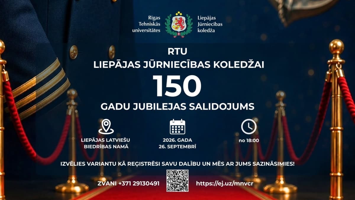 RTU Liepājas Jūrniecības koledžas 150 gadu jubilejas salidojums