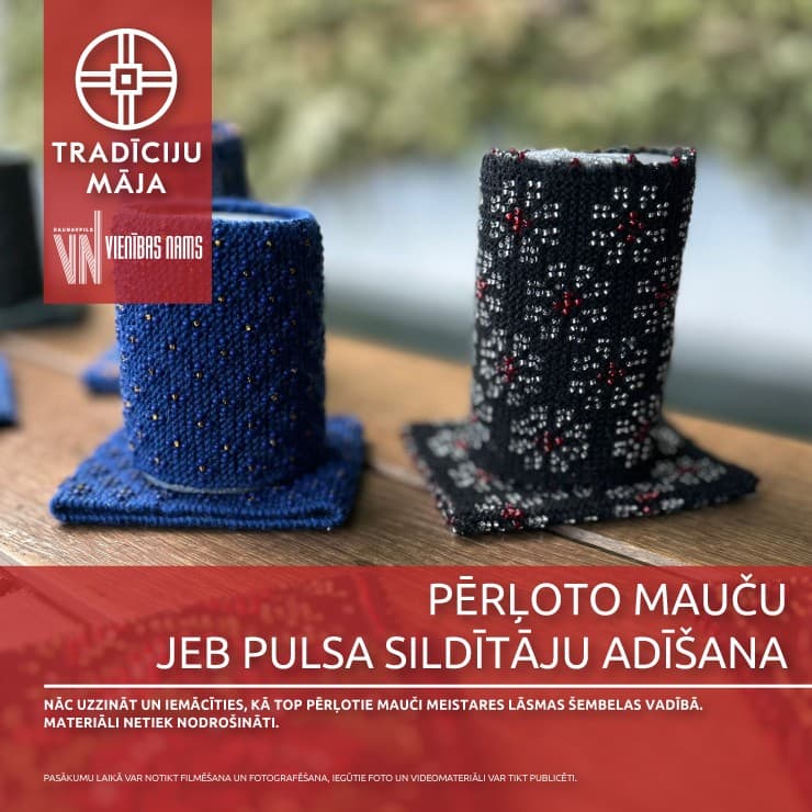 Pērļoto mauču jeb pulsa sildītāju adīšana | Meistarklase